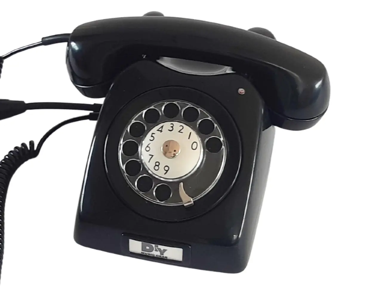 Billede 1 - Retro telefon mikrofon 2 (Sort)