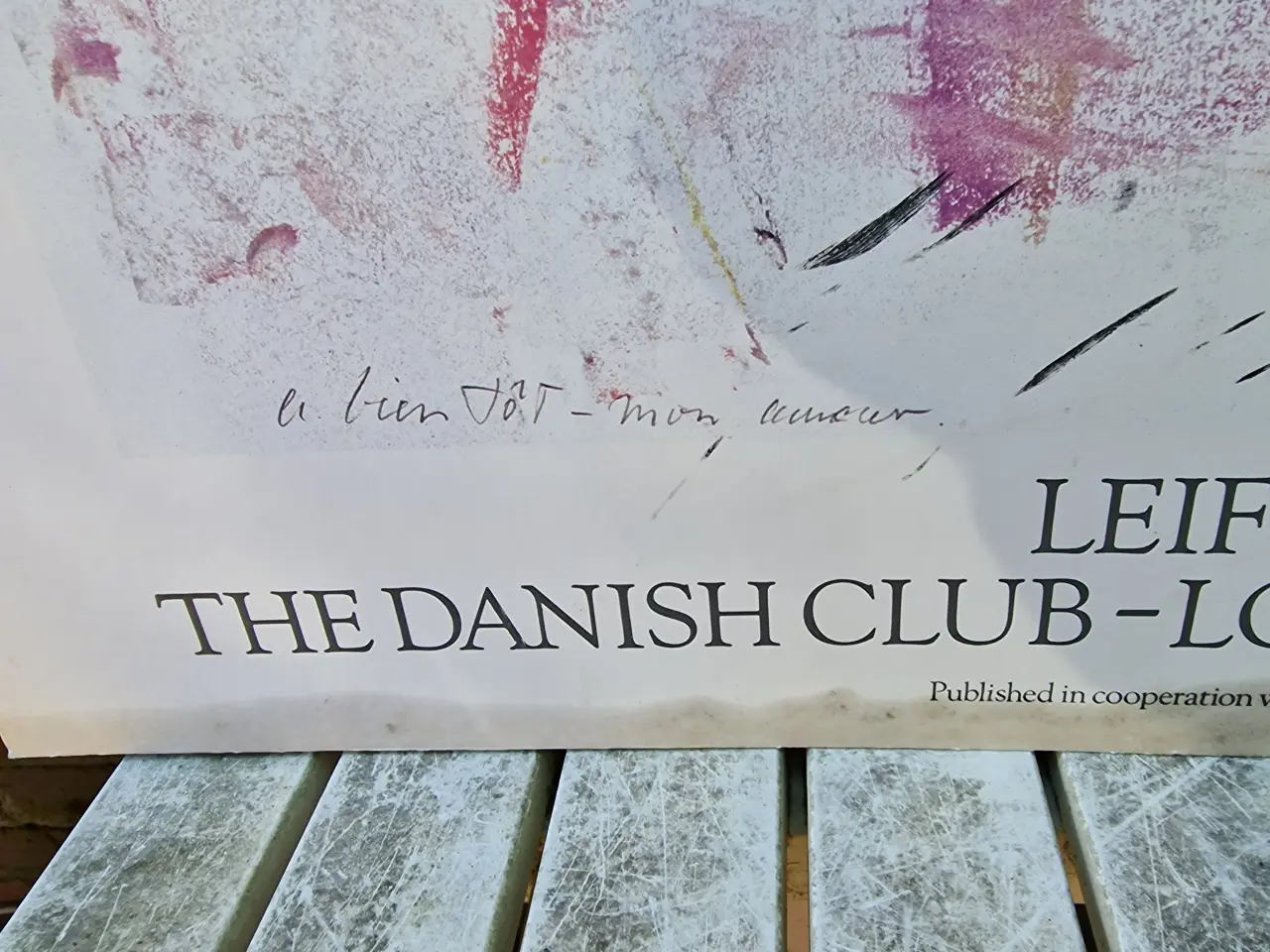 Billede 6 - Signeret litografi LEIF DRÆBY