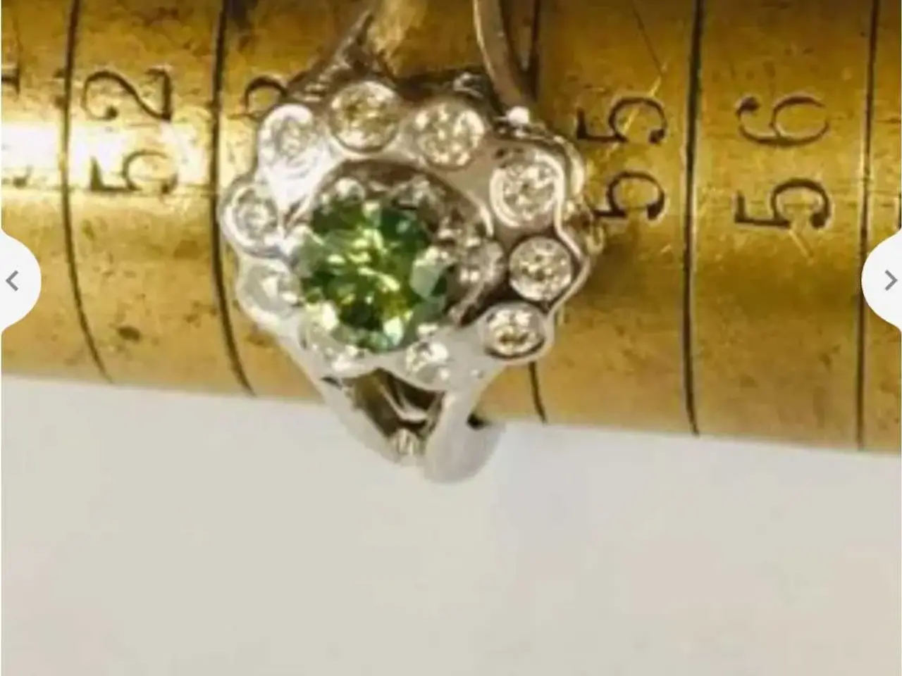 Billede 2 - Guld ring med brillianter