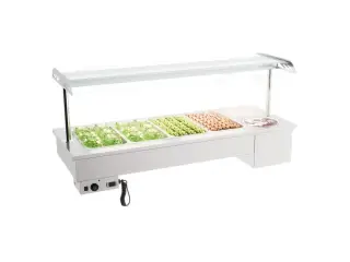 Bain marie enhed med skåle – 4X 1/1 GN