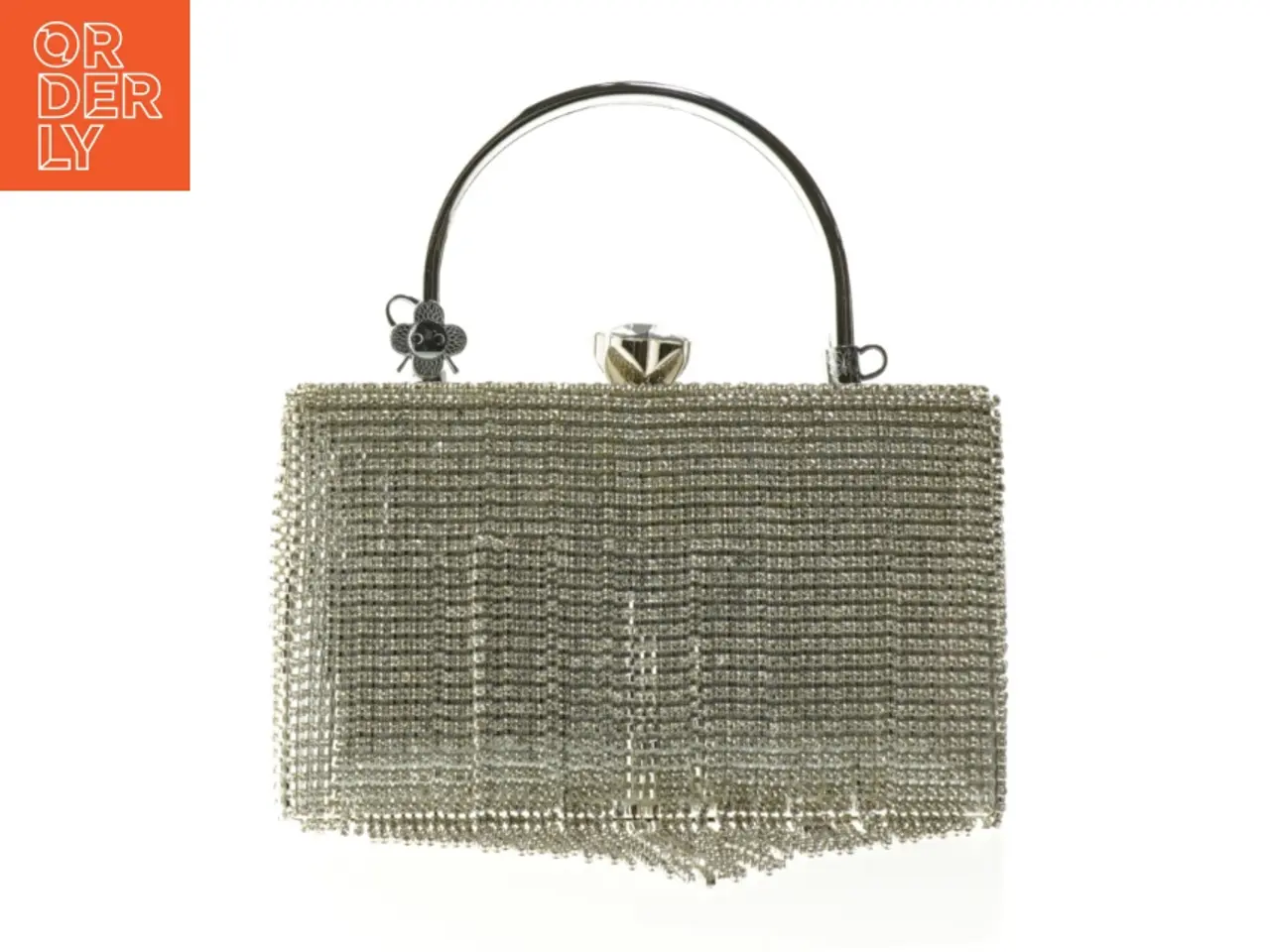Billede 1 - Aften clutch taske med rhinsten (str. 20x14 cm)