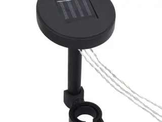 Soldrevet LED-lyskæde med solpanel