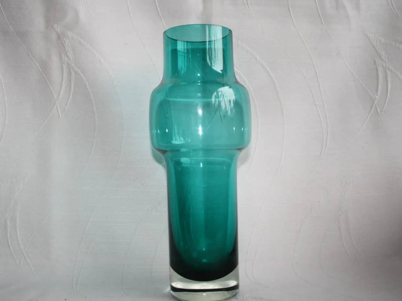 Billede 1 - Vase af grønt glas