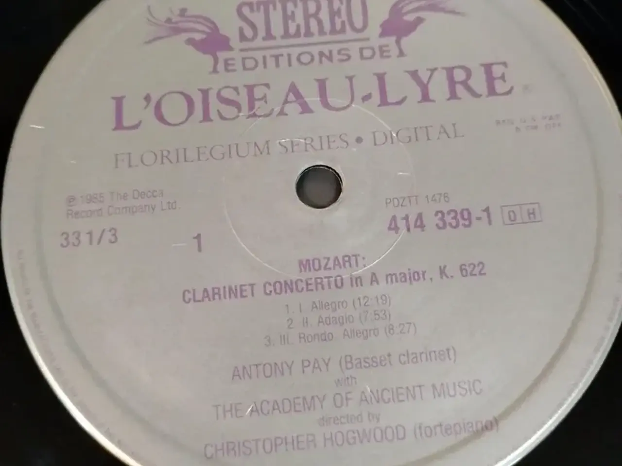 Billede 3 - Mozart: Clarinet obo concert - Ancien Music vinyl