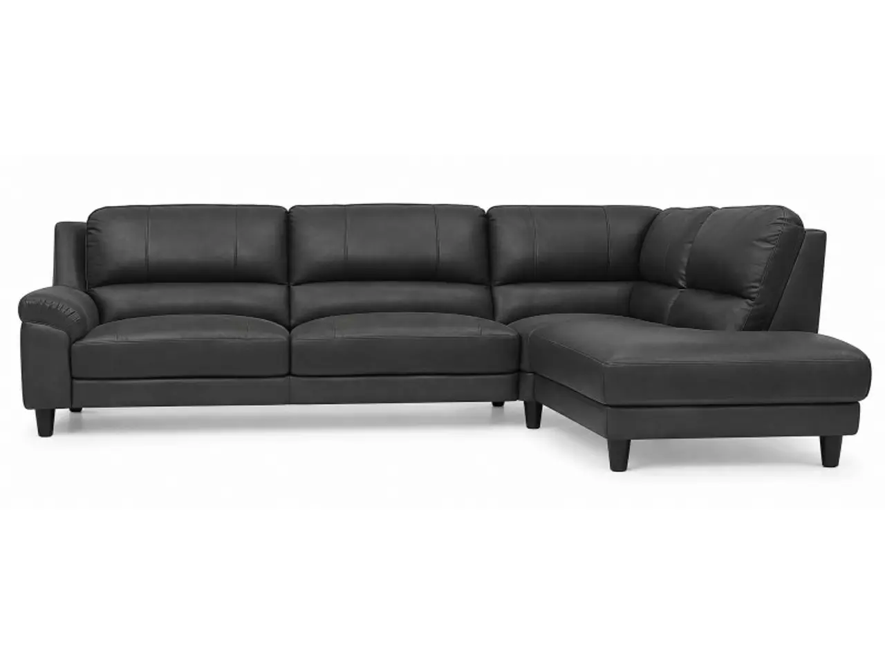 Billede 2 - Agedrup Læder Hjørnesofa med open end højrevendt