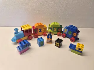 Duplo Taltog med 4 vogne, Sælges som vist
