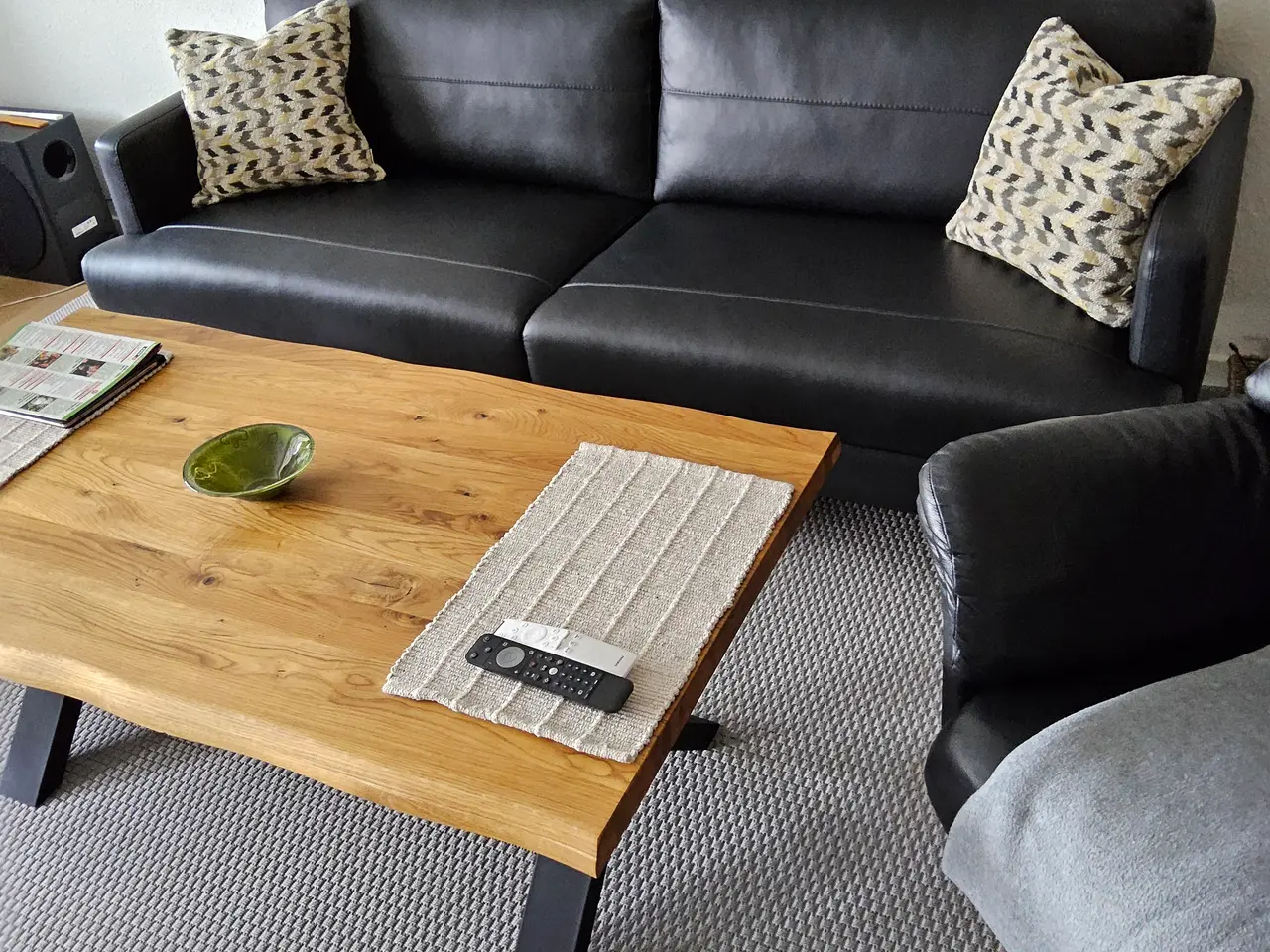 Billede 3 - sort læder sofa
