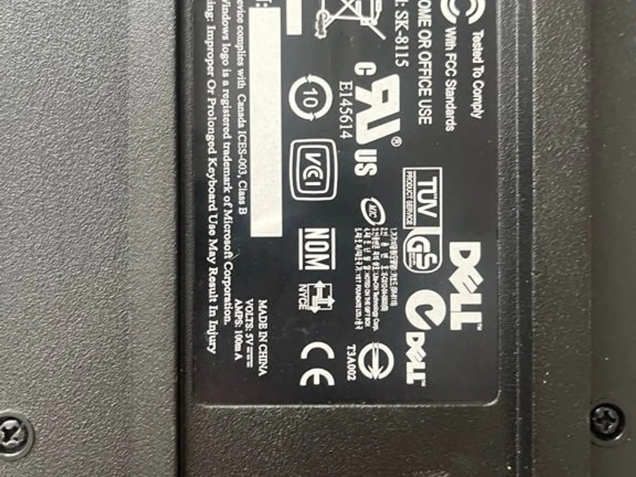 Billede 3 - Tastatur Dell SK-8115 med USB