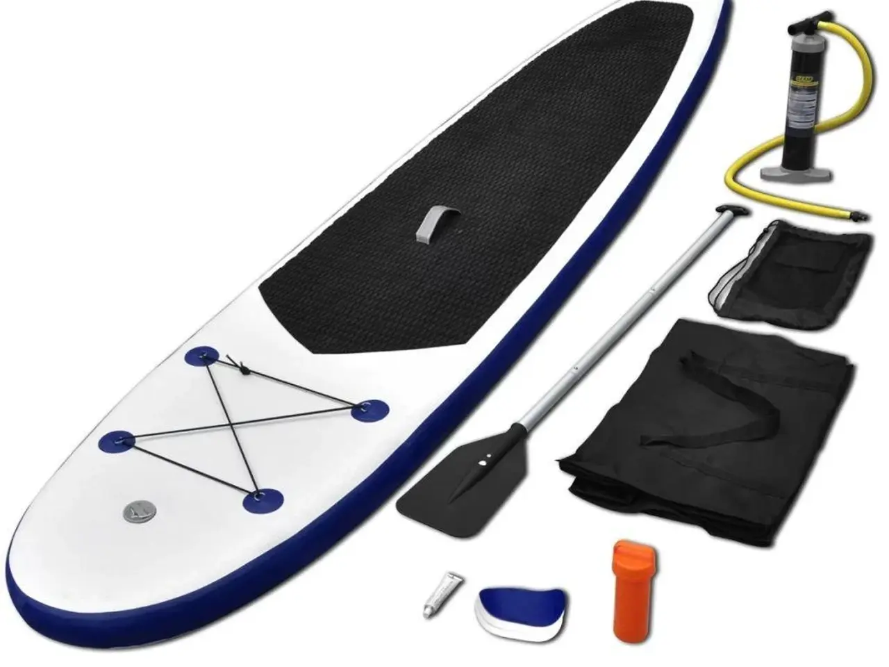 Billede 1 - Paddleboardsæt SUP oppusteligt blå og hvid