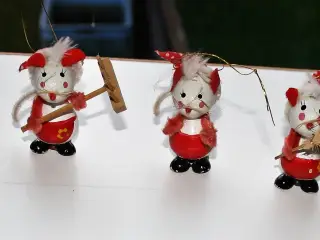 5 Ældre Julemus ophæng til juletræ