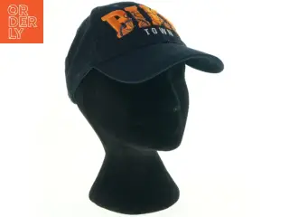 Sort baseballkasket med broderi