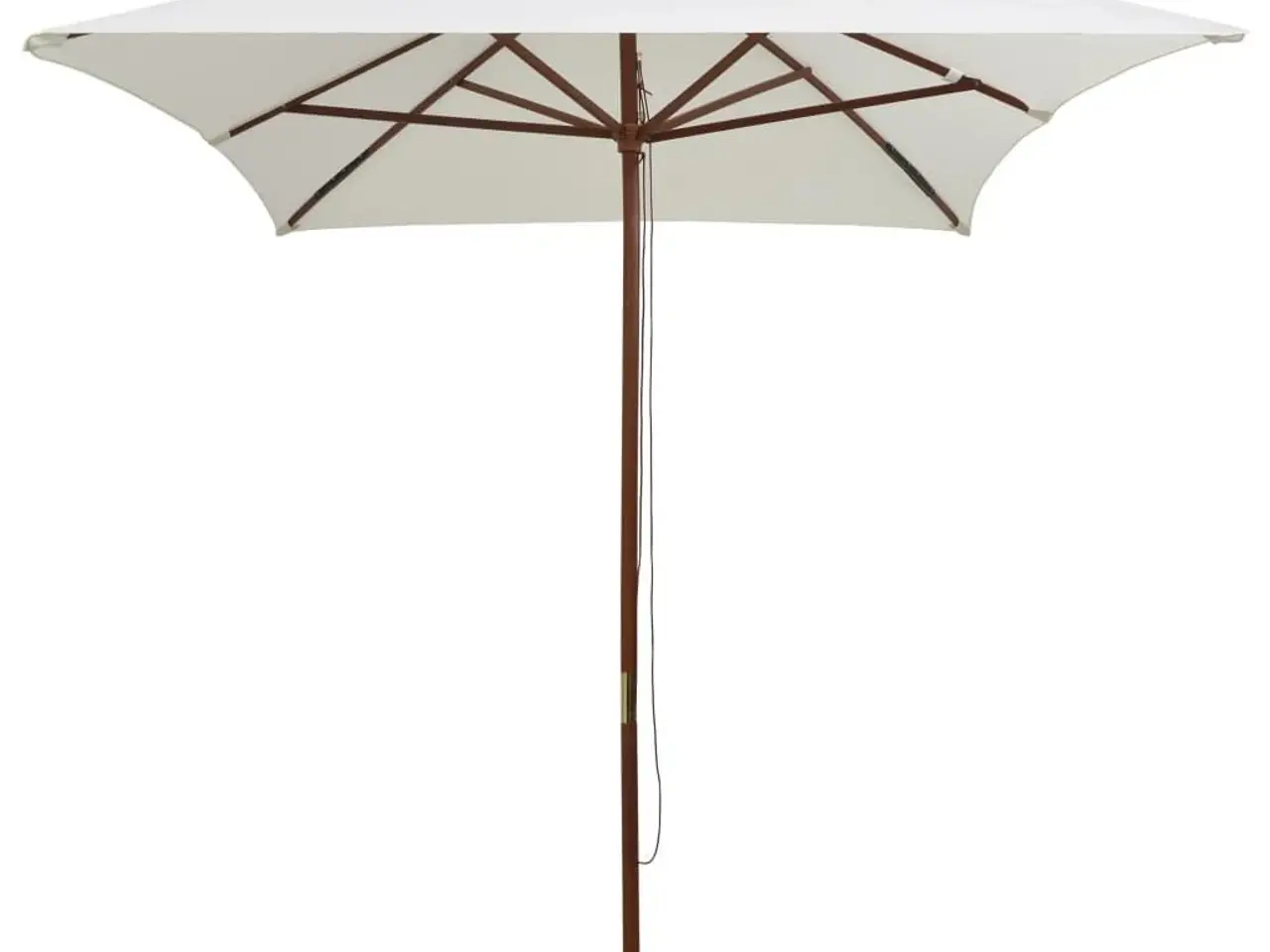 Billede 2 - Parasol 200x300 cm træstang cremehvid