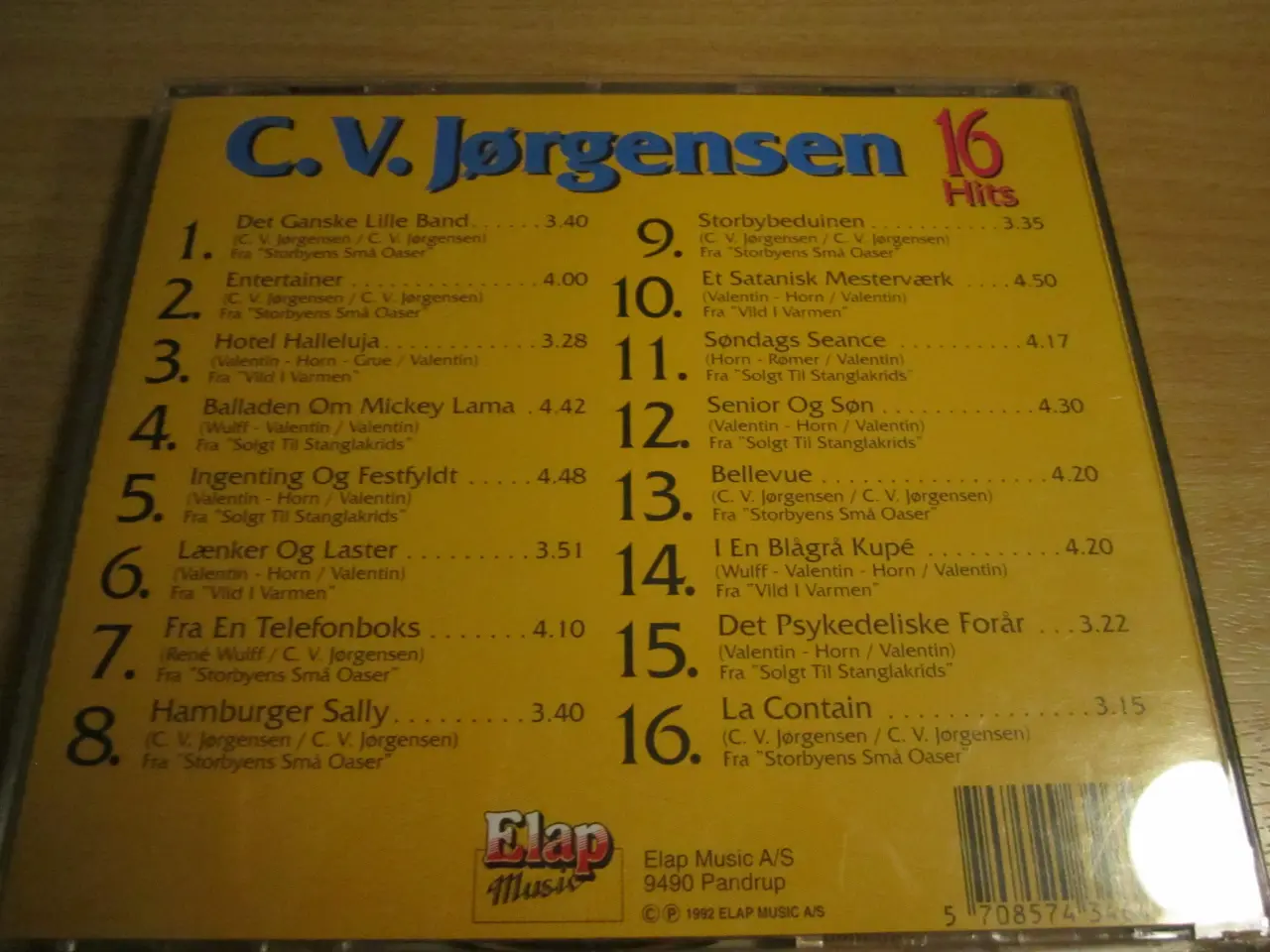 Billede 2 - BYD. C.V. JØRGENSEN. 16 Hits.