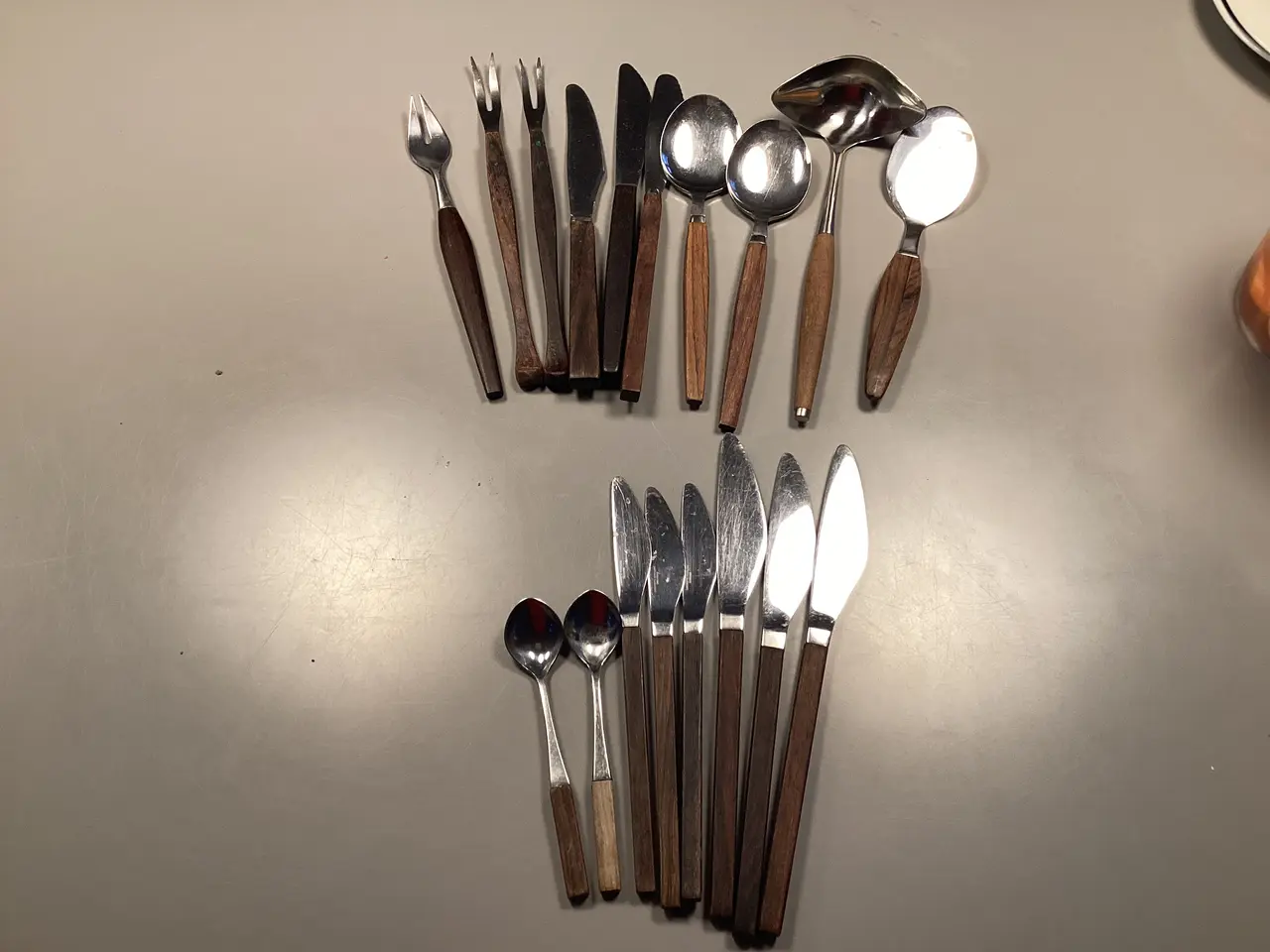 Billede 1 - Teak bestik samlet bl.a Tias Eckhoff