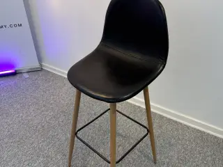 Høj barstol i læder