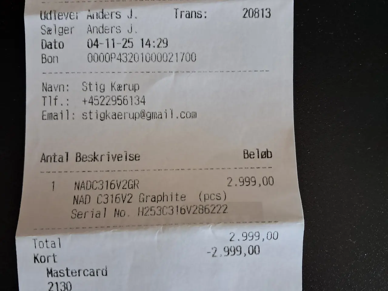 Billede 2 - NAD C316 BEE forstærker.