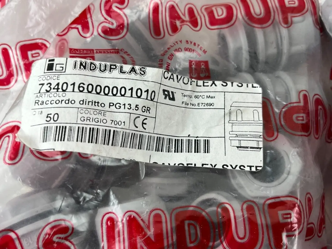 Billede 4 - Induplas Cavoflex M20x1.5 + PG13.5 Straight parti