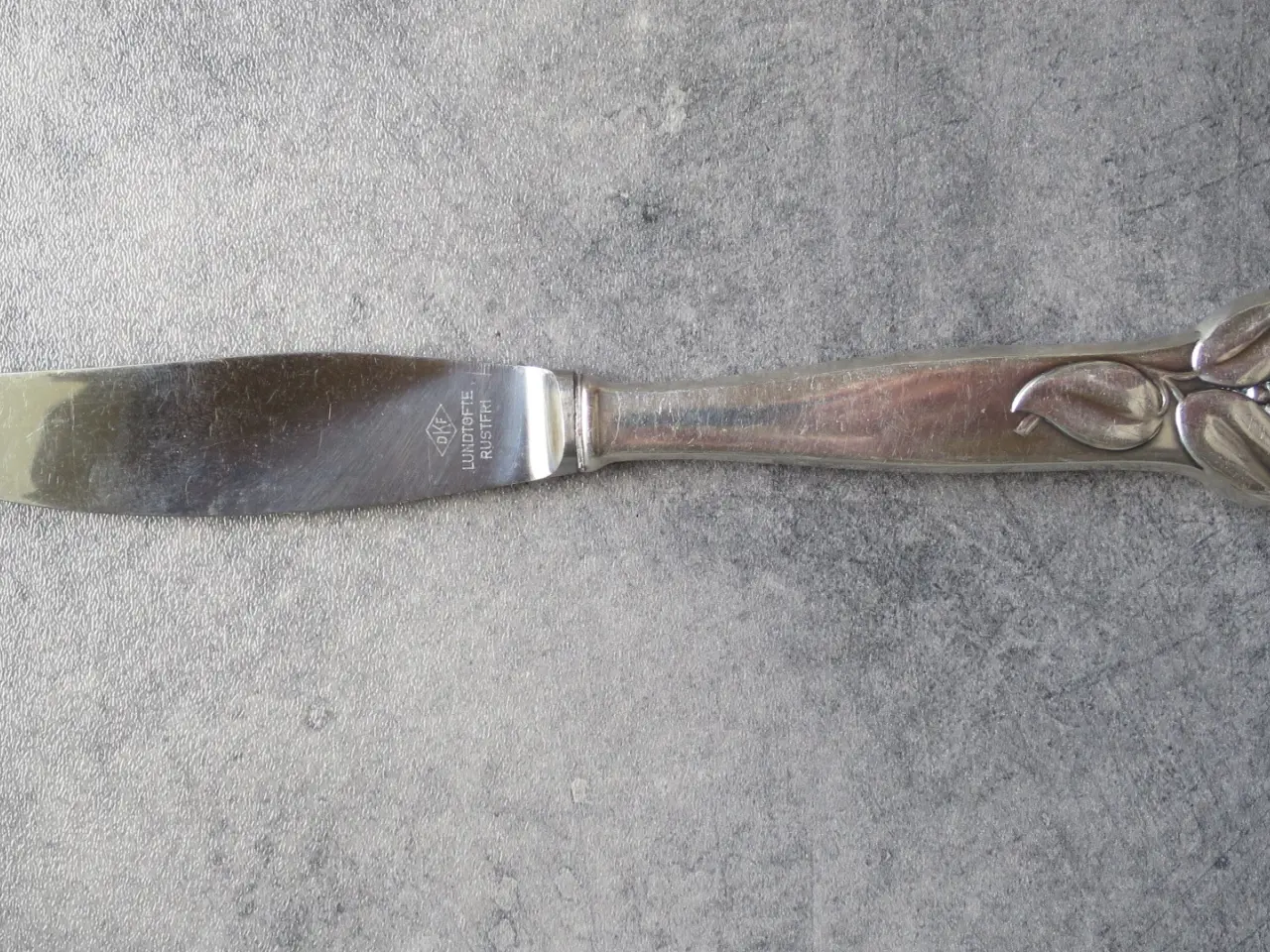 Billede 1 - "Blad" sølvplet bordknive