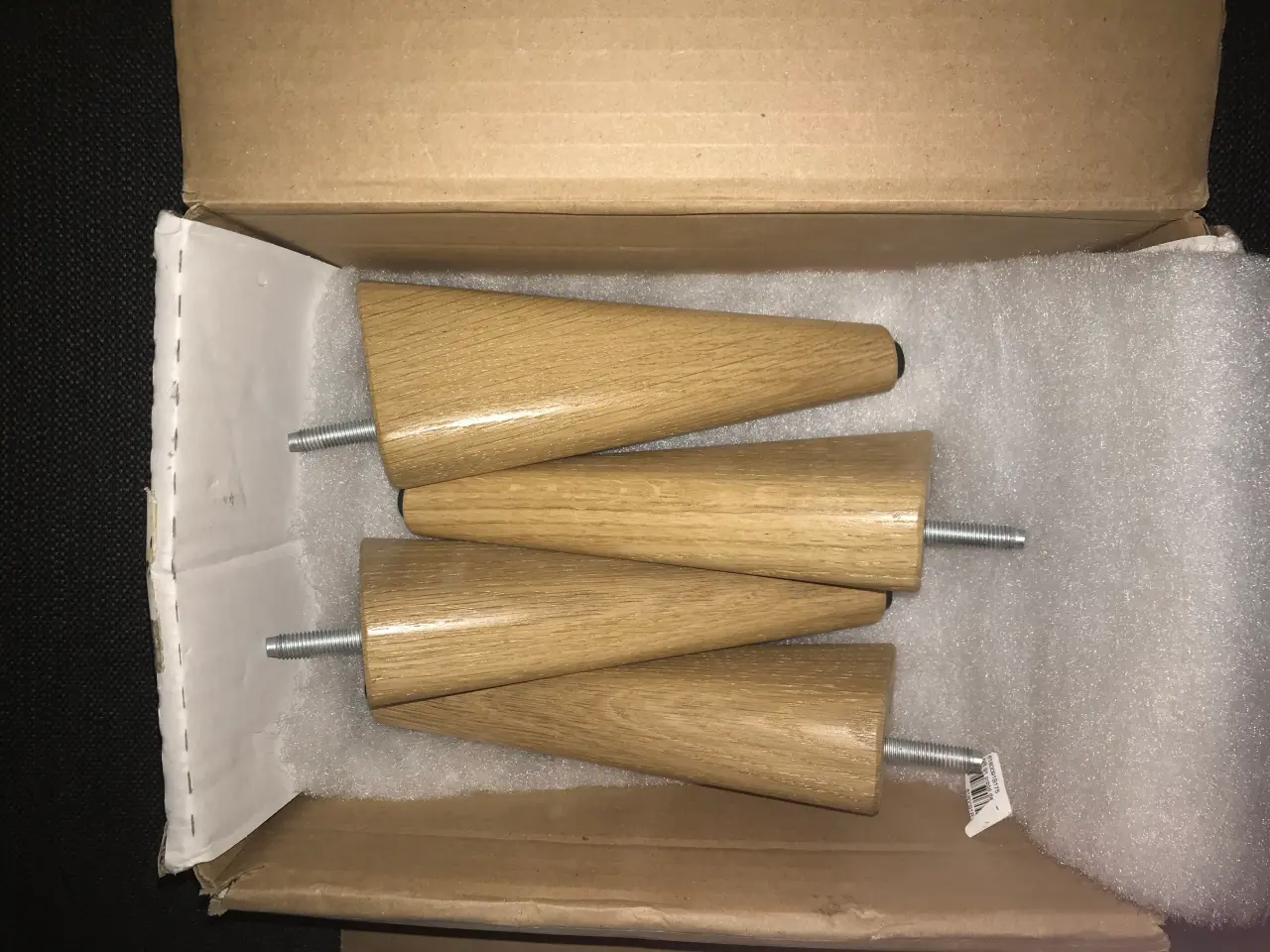 Billede 2 - Stoleben med flot design.  8 stk.