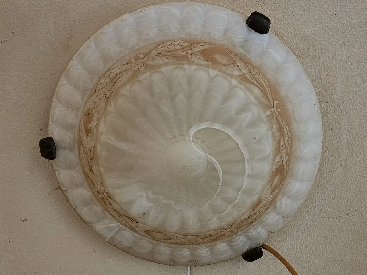 Billede 1 - Loftroset lampe, mønstret