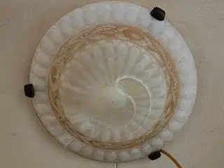 Loftroset lampe, mønstret