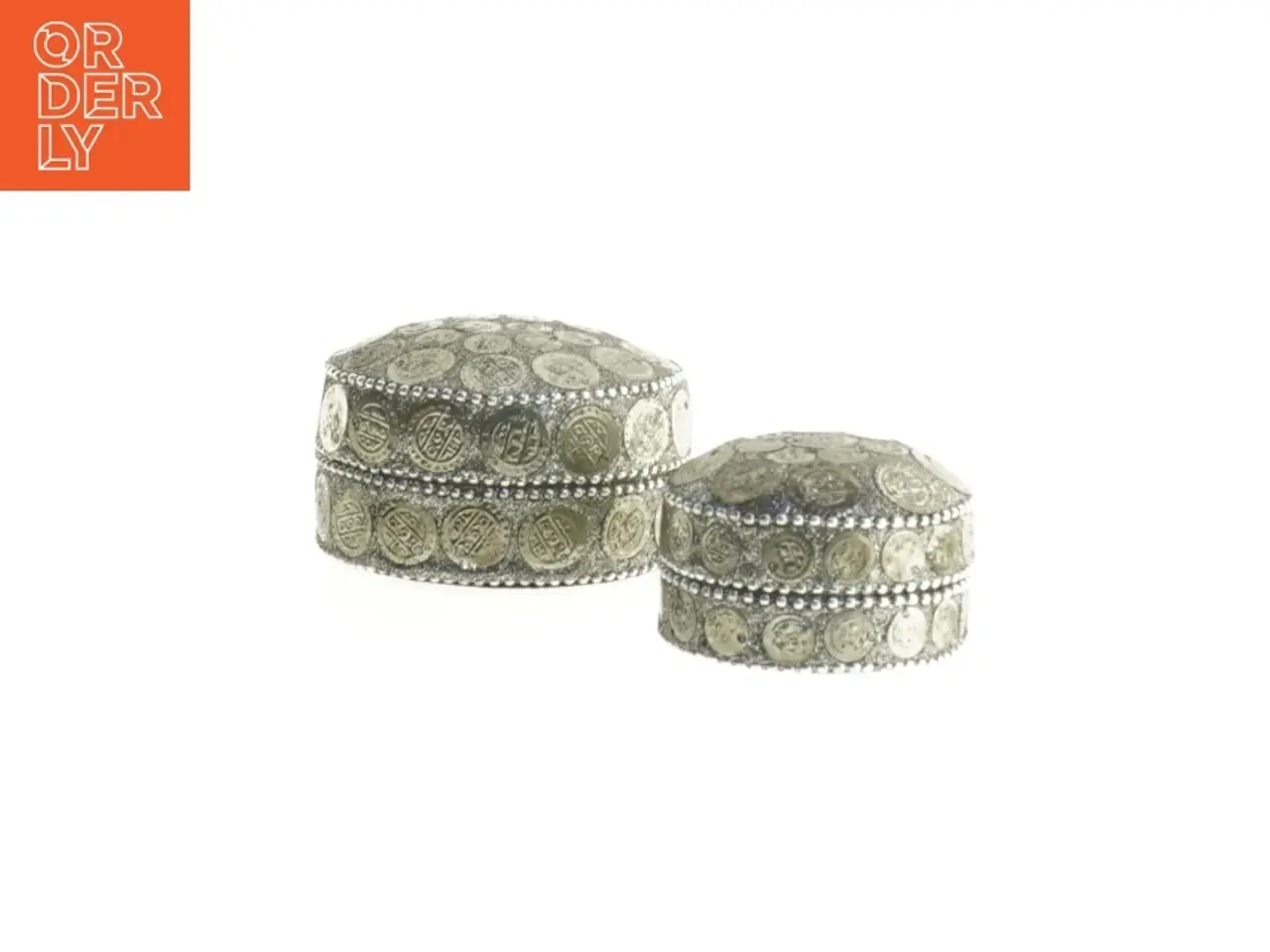 Billede 1 - Dekorative knapper (str. 7,5 x 4,5 cm og 6 x 3,5 cm)