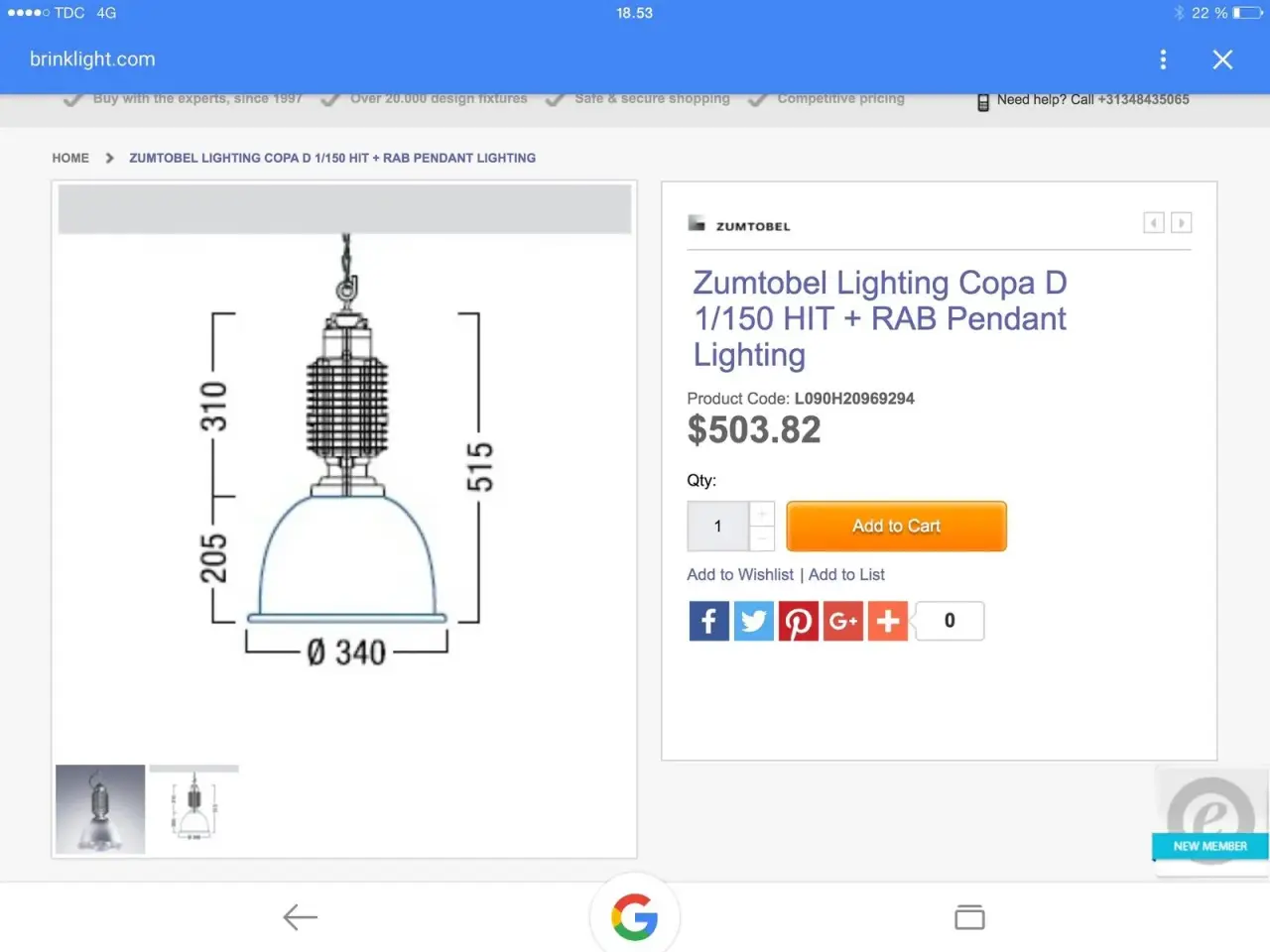Billede 4 - Loftslampe 3 stk
