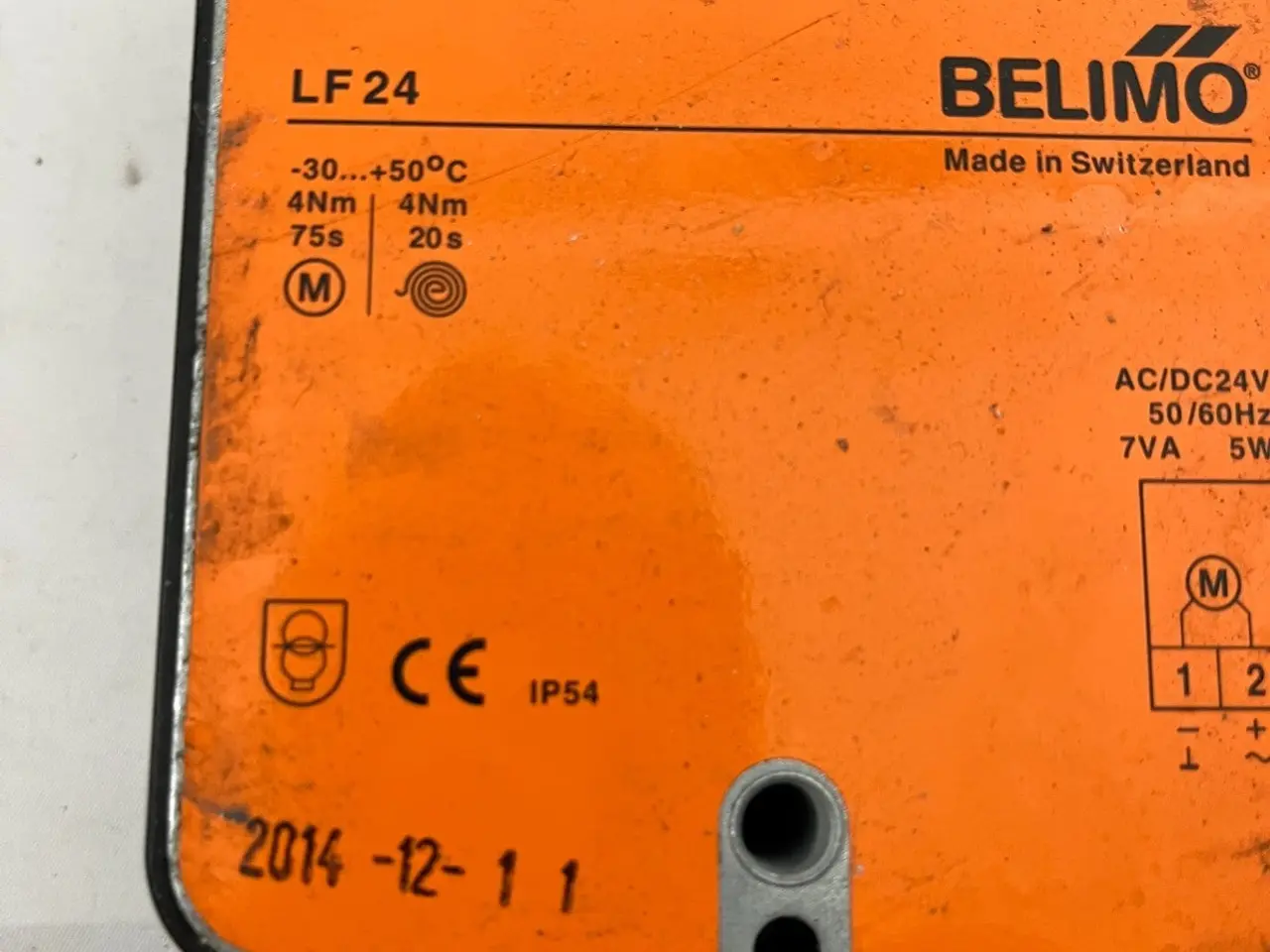 Billede 3 - Belimo LF24 Rotary Damper Actuator 24V AC/DC 4Nm