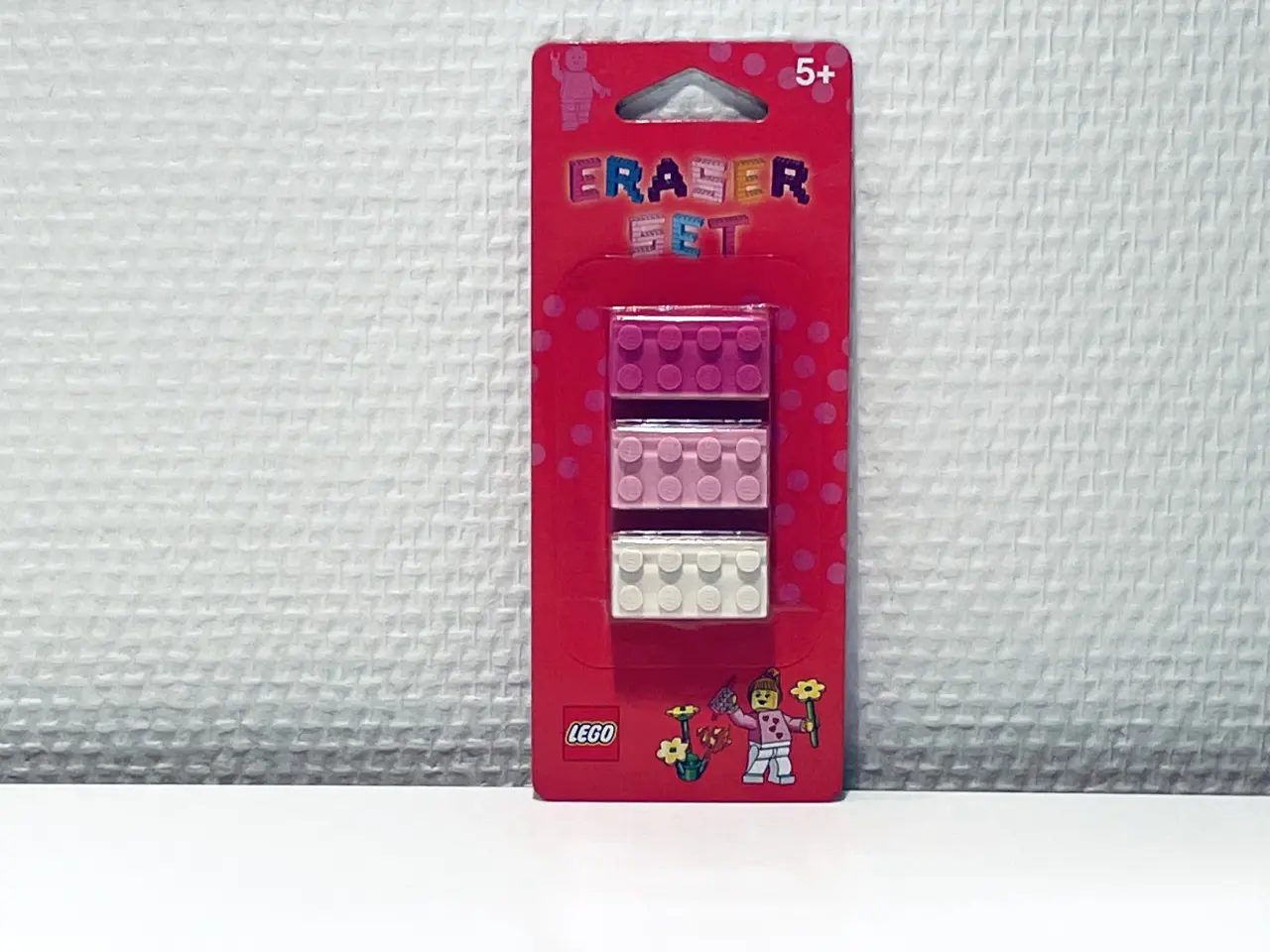 Billede 1 - LEGO Viskelædere – pink, lyserød og hvid 