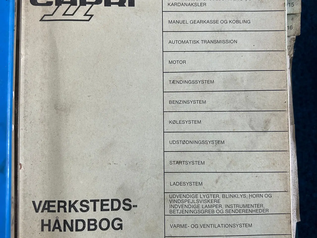 Billede 2 - Ford capri ll værksteds håndbog 