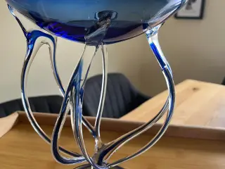 Mundblæst Jellyfish glasopsats fra krosno