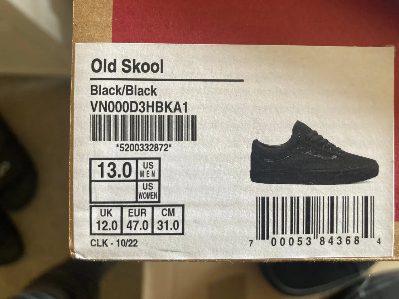 Billede 10 - Klassisk Vans Old Skool, EUR str. 47 (UK12/US13)