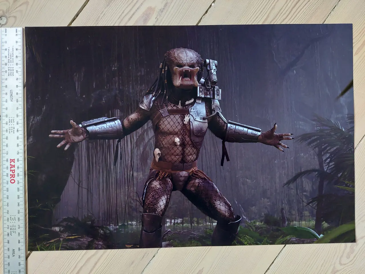Billede 3 - Ubrugt Predator Plakat – Unmasked Jungle Art