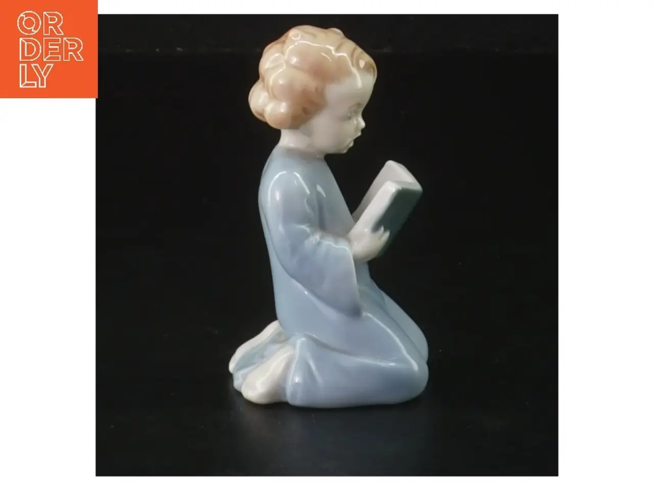 Billede 3 - Metzler & Orloff porcelænsfigur læsende barn (str. 9 cm)