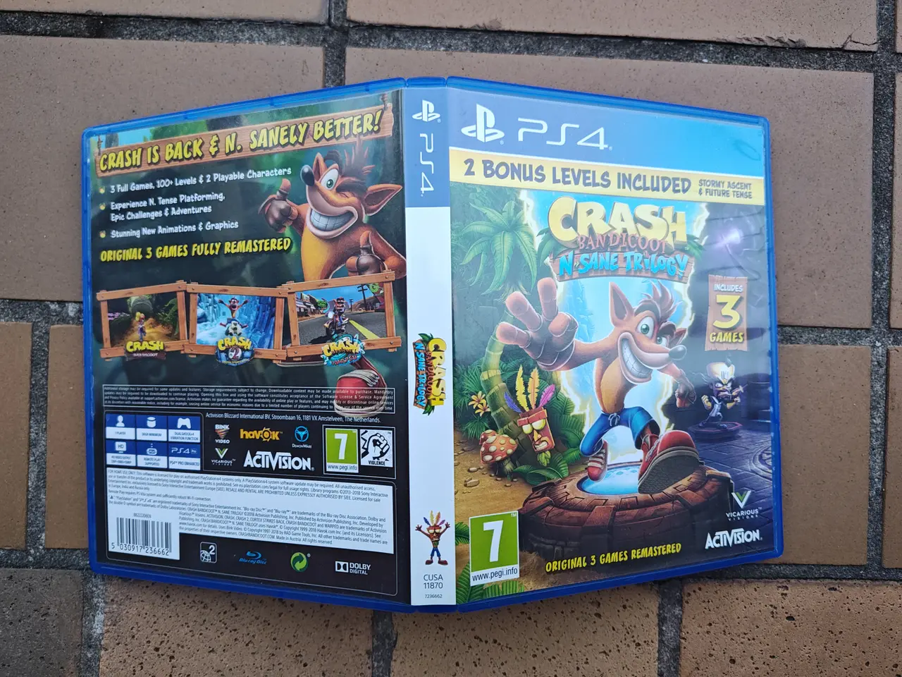 Billede 1 - Crash Bandicoot N Sane Trilogy + BONUS LEVELS PS4