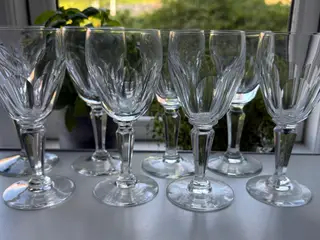 WINDSOR KRYSTAL 6 rød + 6 vand - Kastrup Glasværk