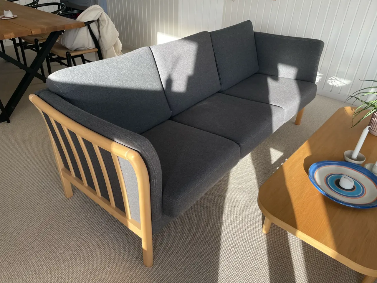 Billede 1 - TremmeSofa stof / træ