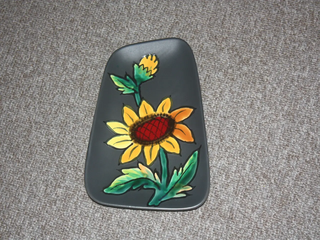 Billede 1 - Vintage Keramisk platte / fad 26,5 cm x 17,5 cm