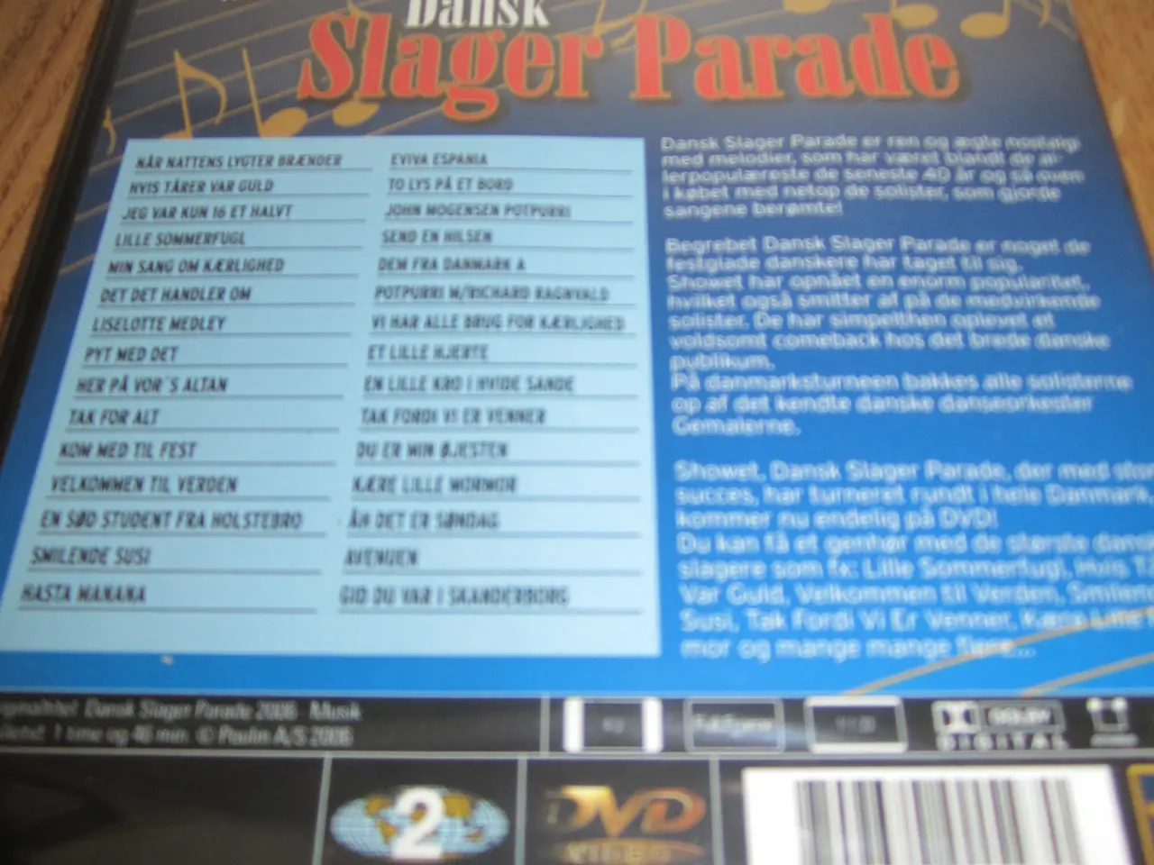Billede 3 - DANSK SLAGER PARADE. DVD.