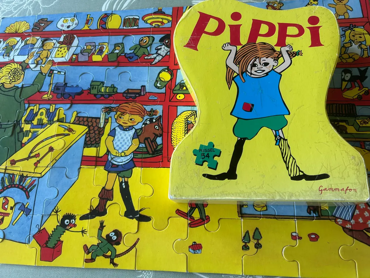 Billede 1 - Puslespil med Pipi Langstrømpe