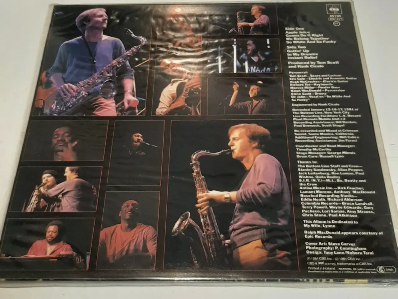 Billede 3 - TOM SCOTT APPLE JUICE VINYL