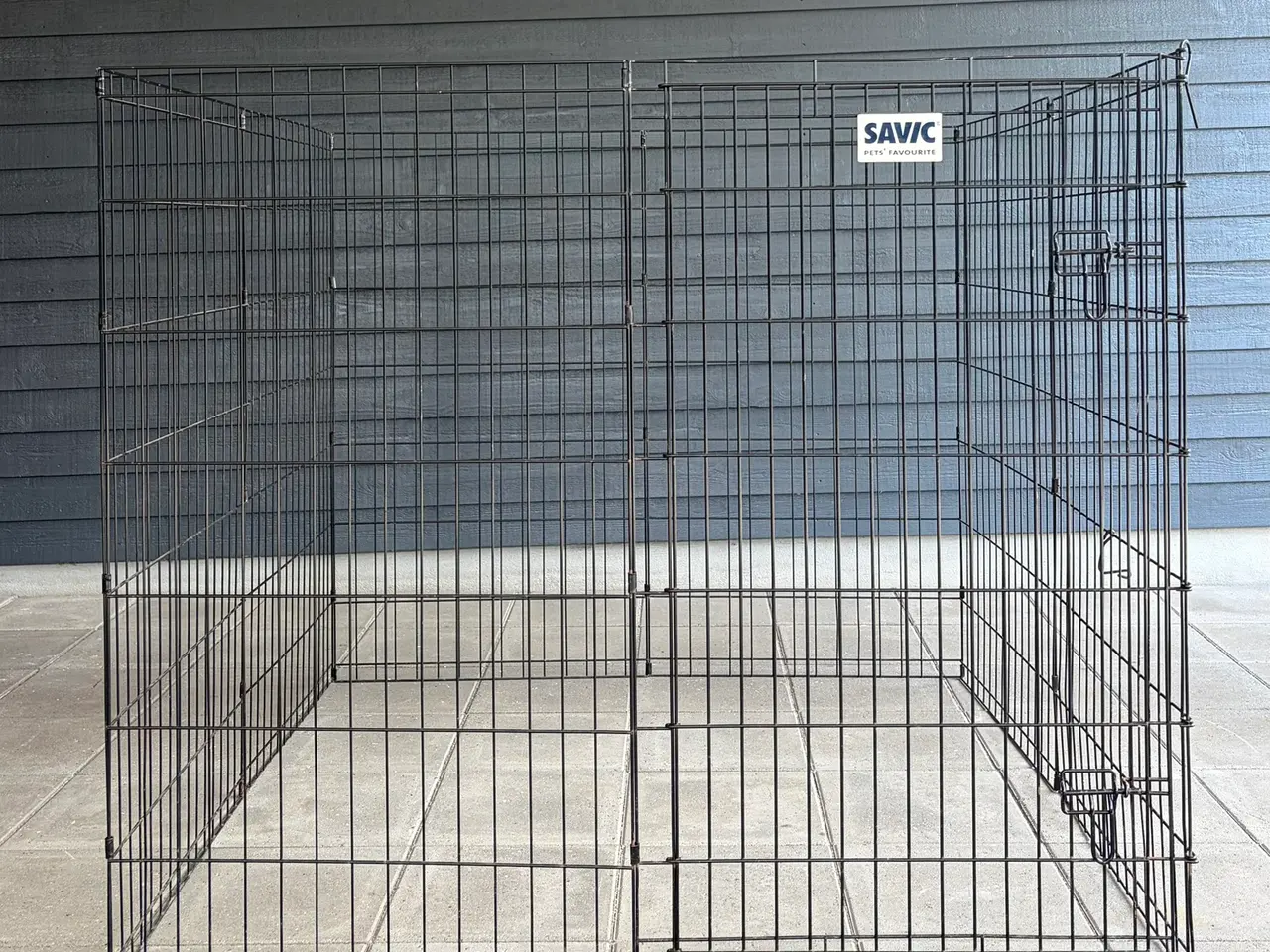 Billede 1 - Savic hvalpegård i metal, 8 paneler a 61 x 107 cm