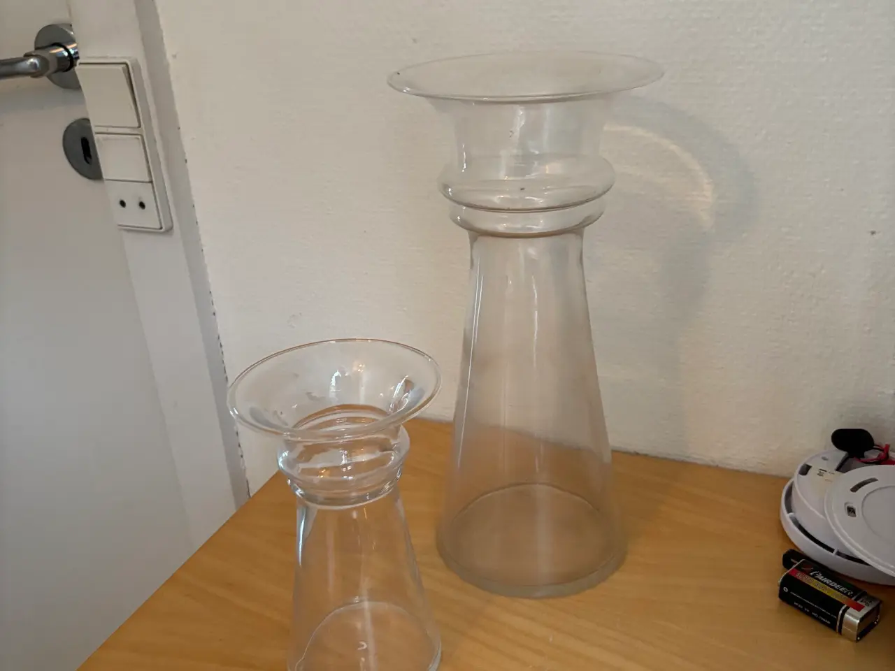Billede 1 - Holmegaard vaser, klar glas, Harmony