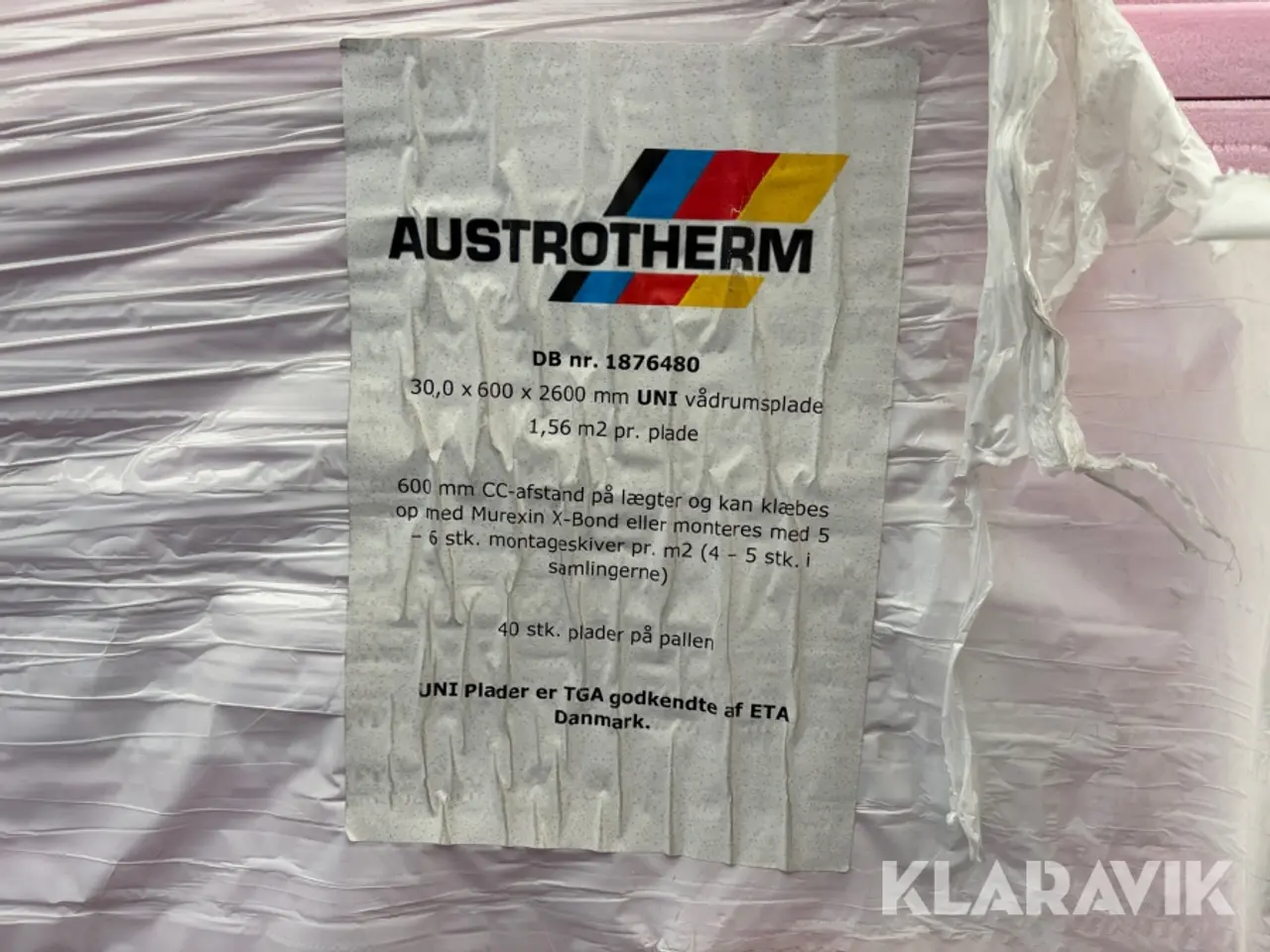 Billede 8 - Vådrumspladdr Austrotherm UNI 100 plader