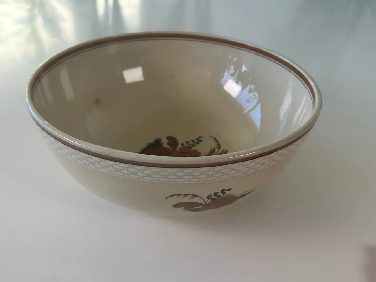 Billede 2 - Vintage Aluminia skål – dekoreret stentøj (model 2