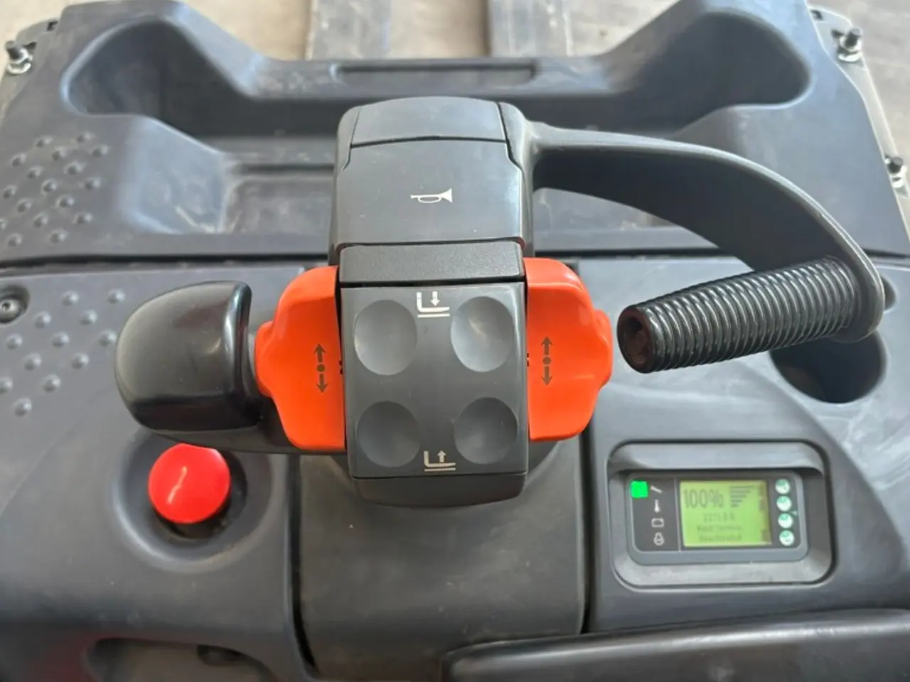 Billede 5 - Linde T20 lang palletruck m. lader Med lange gafler