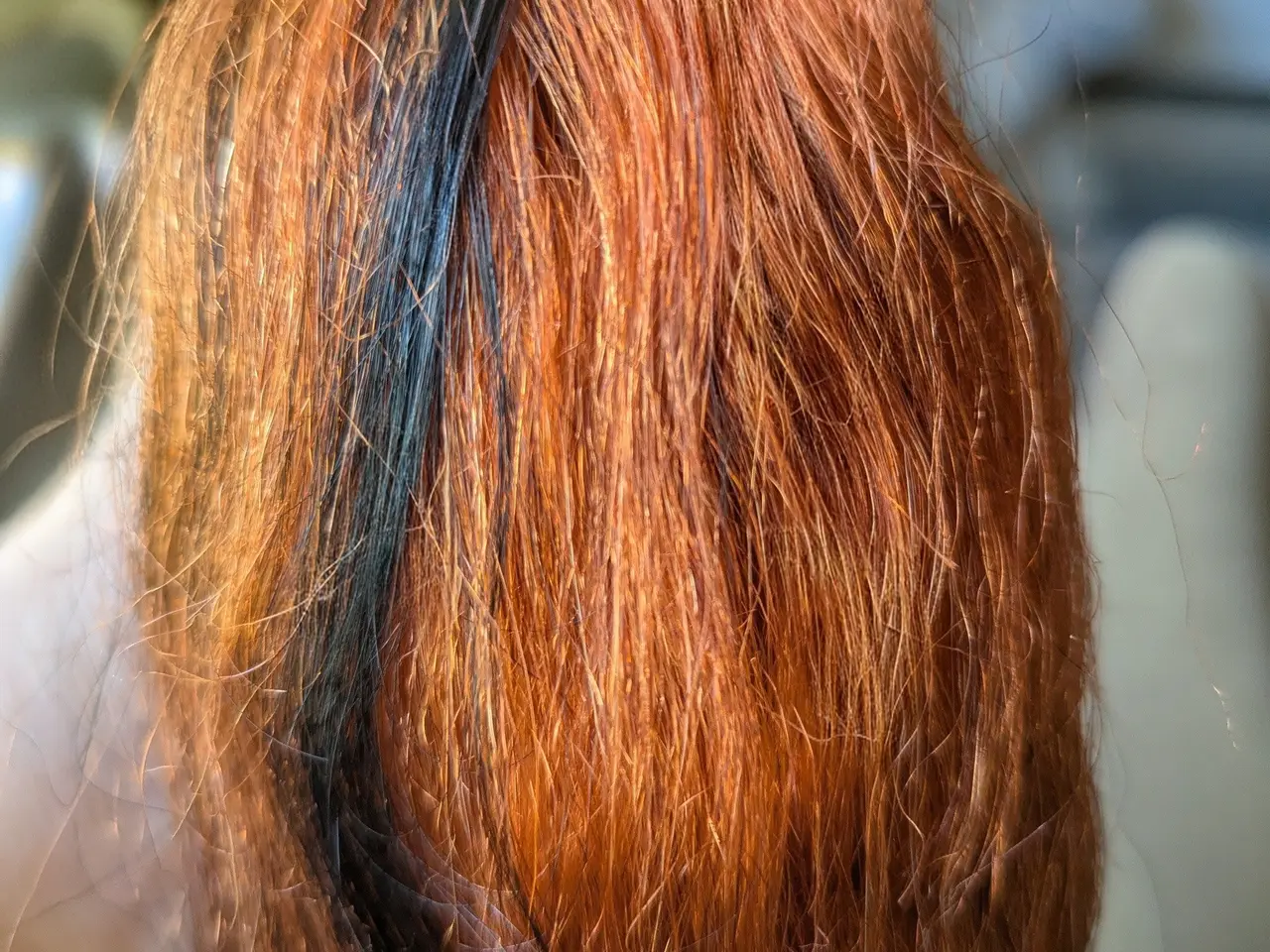 Billede 7 - Orangefarvet human extensions m/ reflekser 72 cm