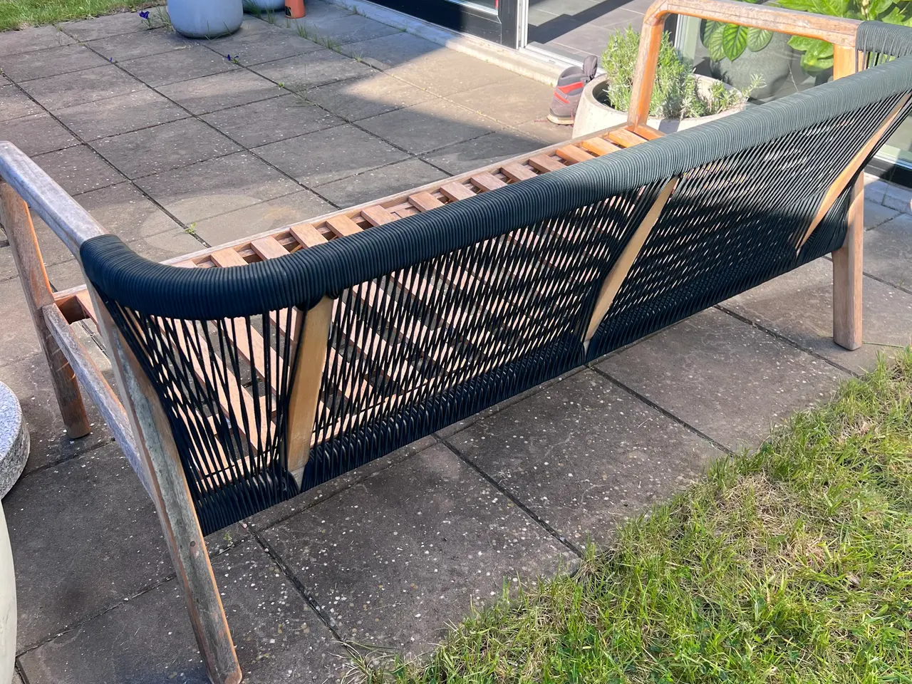 Billede 4 - Havemøbler i træ. 2 personers Sofa + lounge stol