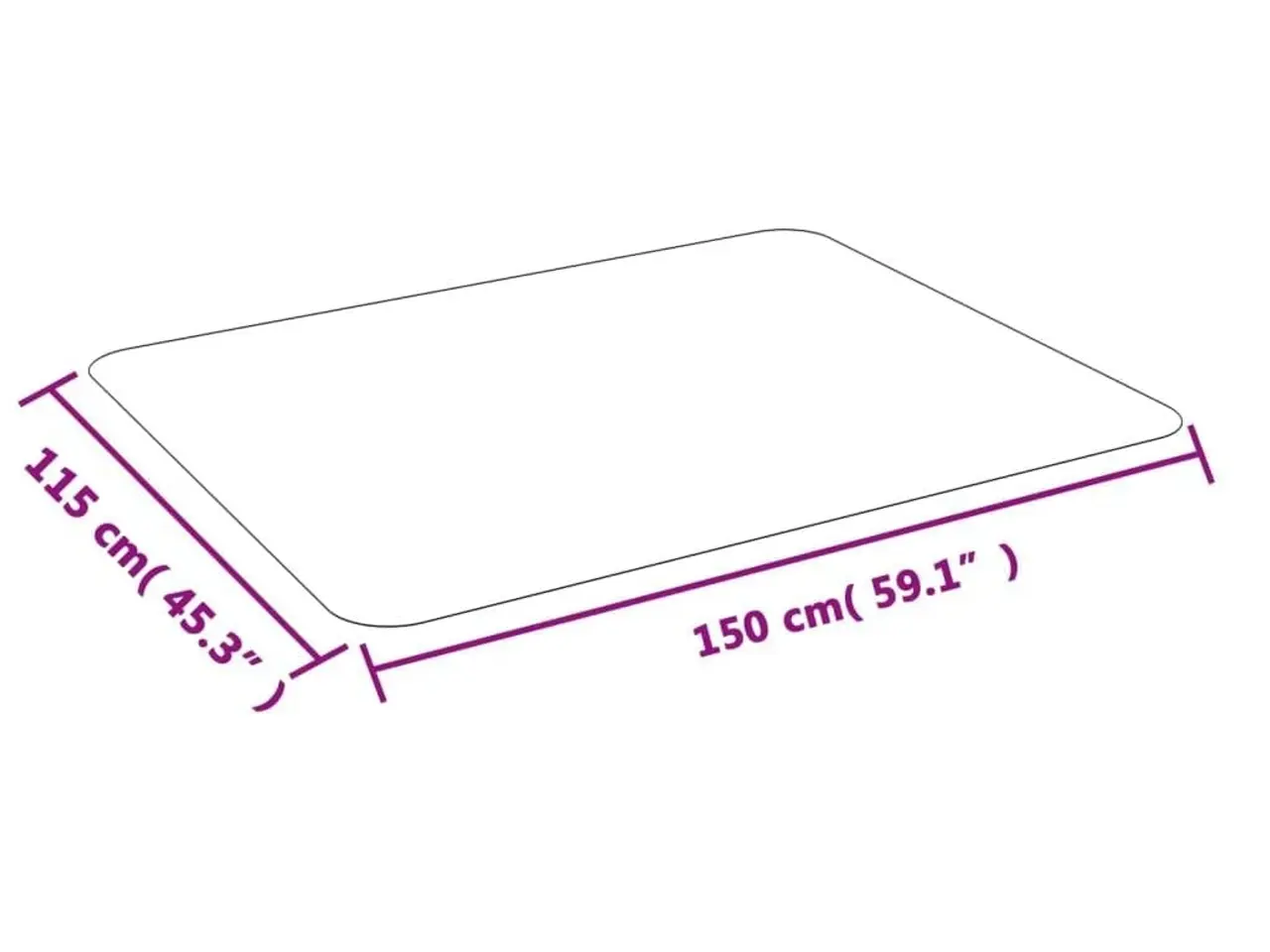 Billede 6 - Stoleunderlag til laminat eller tæppe 150 x 115 cm - transparent