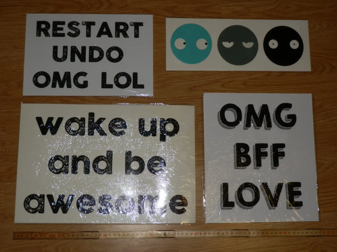 Billede 1 - Fire ark Wallstickers fra Bloomingville